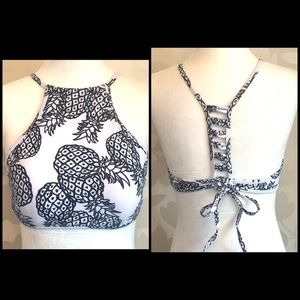 LA Hearts |  Pineapple Bikini Top